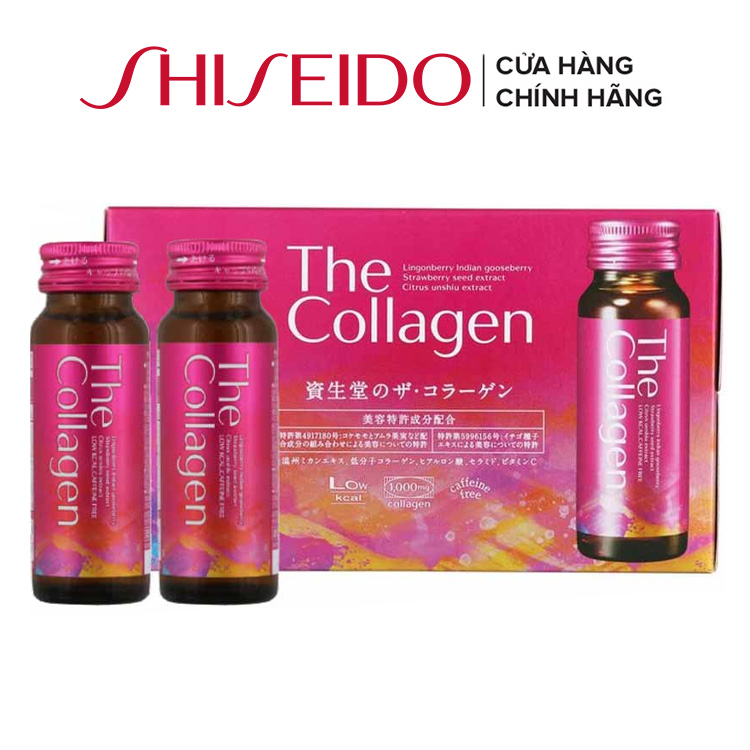 The Collagen Shiseido Dạng Nước Của Nhật Màu Đỏ (10 lọ, 50ml/lọ)