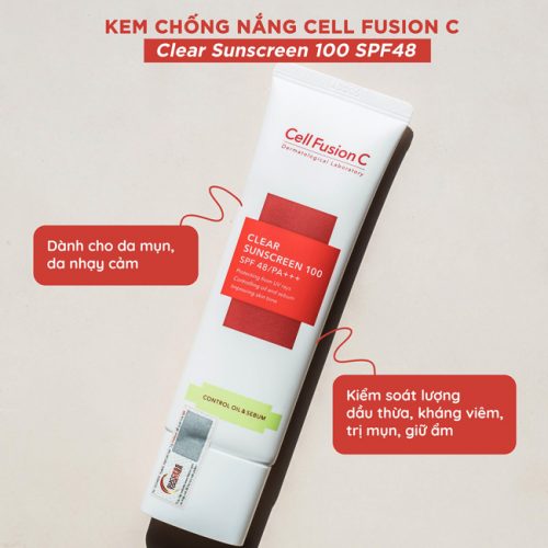 Công dụng Cell Fusion C Clear Sunscreen